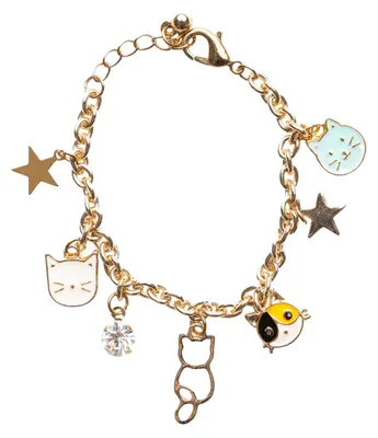 Produktbild von Kinder Armband Katze – Kettenarmband mit Katzenanhänger