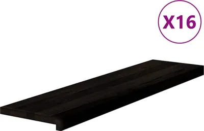 Produktbild von vidaXL Treppenstufen 16 Stk. Dunkelbraun 100x30x2 cm Massivholz Eiche