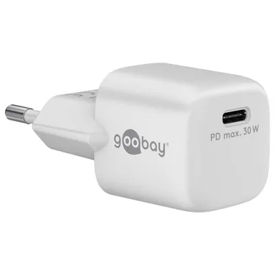 Obrázok produktu pre Goobay rýchlonabíjačka USB-C Nano (30 W) biela
