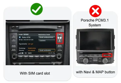 Zdjęcie produktu dla Zestaw do instalacji CarPlay, kompatybilny z samochodami Porsche, płynna integracja ze smartfonem, system PCM 3.0