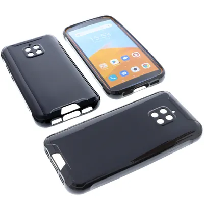 Produktbild von foto-kontor Hülle kompatibel mit Blackview BV4900 / BV4900S / BV4900 Pro Tasche Gummi TPU Schutz Handytasche schwarz