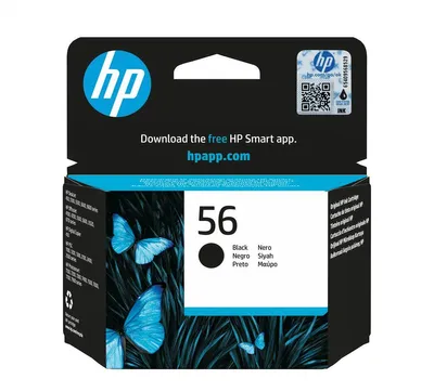 Produktbild von HP 56 Schwarz Original Tintenpatrone, Hohe (XL-) Ausbeute, Schwarz, Tinte auf Pigmentbasis, 19 ml, 1 Stück(e), 520 Seiten