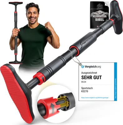 Produktbild von Sportstech Klimmzugstange KS270 | Anti-Rutsch Griffe | Innovativer Gear-Lock