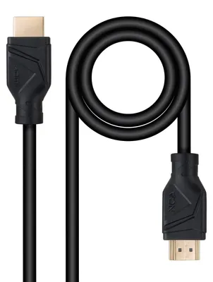 Produktbild von NANOCABLE 10.15.8301 HDMI Kabel V2.1, 8K@60Hz, 1 m, Schwarz