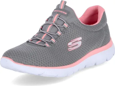 Produktbild von Skechers Summits Top Player Damen Sneaker , Grey Mesh Pink Trim, 38 EU
