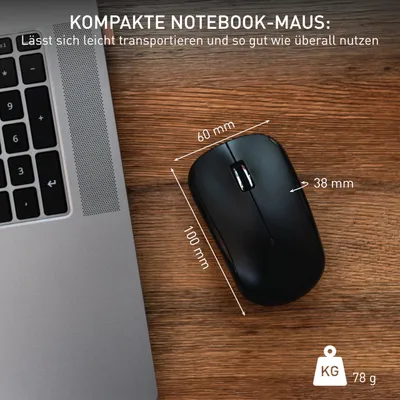 Image de CHERRY JW-T2200-2 CHERRY MW 2200 Maus kabellos schwarz