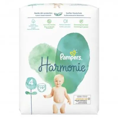 Zdjęcie produktu dla Pampers Harmonie Maxi 9-14kg tp, 19 opakowań