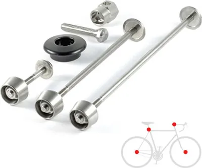Produktbild von Pitlock Set 02 GA silber Ahead schwarz