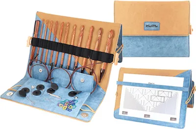 Obrázek produktu pro Sada tuniských háčků KnitPro Ginger : tuniské, vyměnitelné Sady KnitPro: tuniské, vyměnitelné
