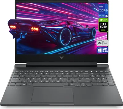 Produktbild von HP Victus 15 Gaming Laptop, Core i5-13420H, 15,6" FHD (1920x1080) IPS 144Hz RTX 5050, Deutsches Tastatur-Layout, W11 Pro, 64 GB RAM | 2 TB SSD