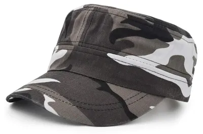Produktbild von Baseball Cap Twill Military Cap Herren Damen Baumwolle Grau Einheitsgröße