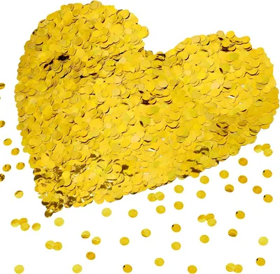 Produktbild von 100 g goldene Konfetti – 1,5 cm, Streudekoration, Punkte