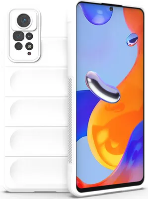 Produktbild von Redmi Note 11 Pro Hülle, Weich TPU Silikon Stossfest Anti-rutsch Schutzhülle für Xiaomi Redmi Note 11 Pro 5G/4G Weiß