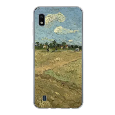 Produktbild von MuchoWow® Handyhülle Schutzhülle Hülle für Samsung Galaxy A10 Gepflügte Felder - Vincent van Gogh Silikon Softcase Handy Hülle - Schutzhülle