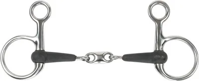Immagine prodotto di Shires - Snaffle doppio rotto "Equikind+" ER265 (5 in) (nero)