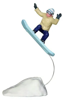 Obrázek produktu pro Lemax Vánoční vesnice Snowboardista Vánoční dům Zimní dekorační vánoční figurky