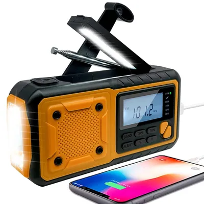 Image de Radio météo d'urgence avec énergie solaire et fonction powerbank