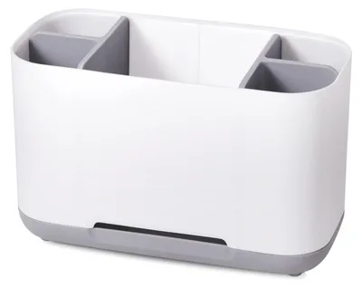 Produktbild von Zahnbürstenhalter Organizer 15×10 cm – Polypropylen – Weiß, rutschfest