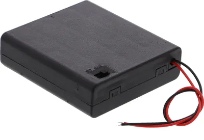 Produktbild von Batteriefach - 4x AA (6V), ohne Stecker, mit Schalter