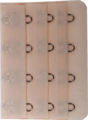 Produktbild von Praktische 4er BH Verschluss Verlängerung Beige