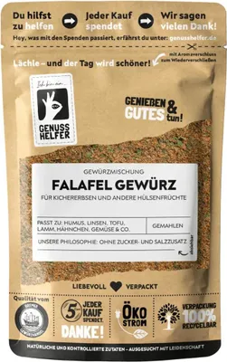Produktbild von Falafel Gewürz, orientalische Gewürzmischung, 80g