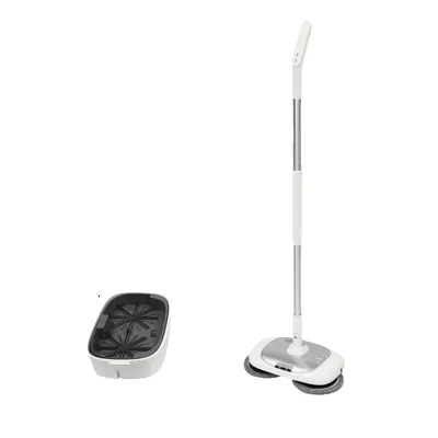 Produktbild von Akku-Elektro-Wischmopp, 150 U/min Geschwindigkeit, 400 ml Tankinhalt, Silber
