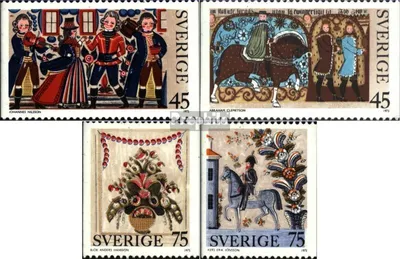 Produktbild von Briefmarken Schweden 1973 Mi 828-831 (kompl.Ausg.) postfrisch Weihnachtsmarken
