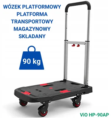 Zdjęcie produktu dla Wózek Platformowy Platforma Transportowy Magazynowy ViO HP-90AP max 90kg
