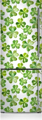 Produktbild von Aufkleber Kühlschrankmagnete Dekoration Kühlschrankfolie 70x190 cm - Kleeblatt