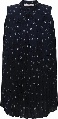 Produktbild von Bellybutton Umstandstunika mit Vogelprint, Marineblau