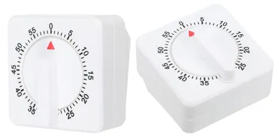 Countdown-Timer 60 Min., 2 St., mechanisch, weiß