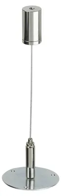 Image de Solidchoice - Supports de fixation suspendus, chromés, 1000 mm
