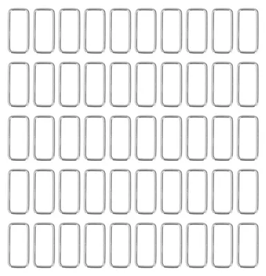 Metallringe Set 50 Stück Taschenschnallen 3x38x15mm D-Ringe