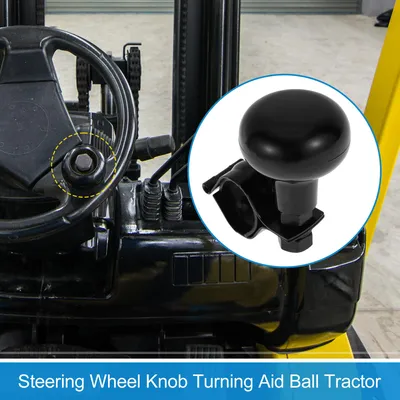 Produktbild von 30mm Auto Lenk Rad Knopf Tür Griff Fahrzeug Lenk Rad Rotator Kugel für SUV Pickup LKW Sattelauflieger Transporter Boote Schwarz 1Stk