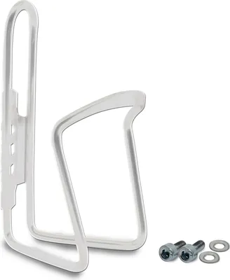 Produktbild von Aluminium Trinkflaschenhalter weiß – Passend für jedes Fahrrad