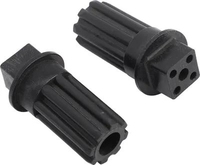 Image de 2 pcs vis de meuleuse de viande accouplement plastique noir h��lle d'installation rapide pour Kenwood