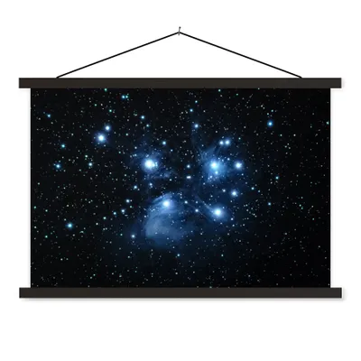 Produktbild von MuchoWow® Textilposter Universum - Planeten - Sterne - Jungen - Mädchen - Kinder 120x80 cm mit schwarzem Rahmen - Wanddeko