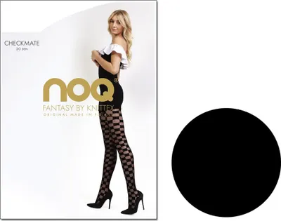 Produktbild von Karierte schwarze Strumpfhose 2 Nero