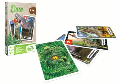 Image de Jeu de mémoire 2 en 1, cartes Dinosaure Peter noir