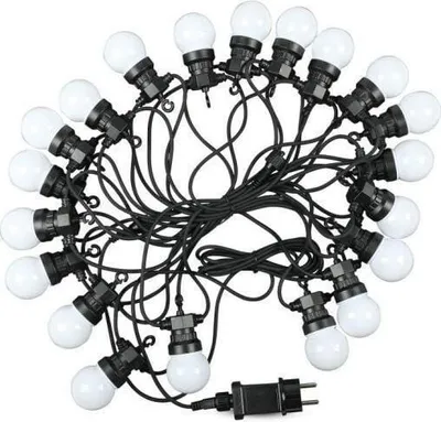 Zdjęcie produktu dla Girlanda Ogrodowa V-TAC LED 10 metrów 20 żarówek 0,5W IP44 VT-70520 zimna 600lm