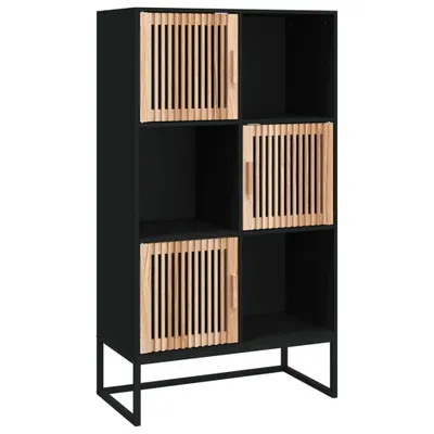 Immagine prodotto di vidaXL Credenza nera 70x35x125 cm Materiale a base di legno