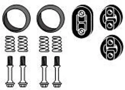 Produktbild von HJS 82 42 4294 Montagesatz Auspuffanlage Abgasanlage für NISSAN Note (E11, NE11)