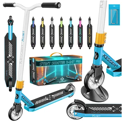 Produktbild von KESSER® Stunt Scooter X-Limit-Pro 360° Lenkung Funscooter Stuntscooter mit Ständer ABEC 9 Kugellagern, 110 mm PolyurethanRäder , Kickscooter Tretroller Cityroller Trick Roller für Kinder Erwachsene