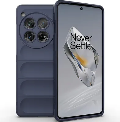 Produktbild von Handyhülle für OnePlus 12 5G Weich TPU Silikon Stossfest Anti-rutsch Hülle Dunkelblau