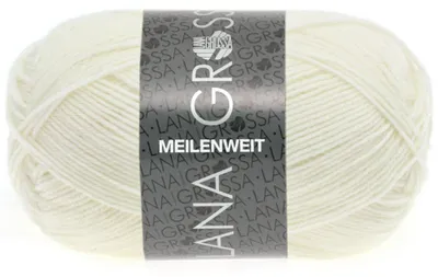 Produktbild von Lana Grossa - Meilenweit 4-fach 50g 1101 weiß