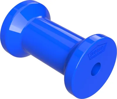 Zdjęcie produktu dla Rolka poliuretanowa rolka stępki walek dziobowy w kształcie szpuli SUPROD, 125 mm, niebieski