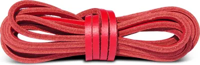 Produktbild von Elegante Leder Schnürsenkel Kaps 120 cm - Rot