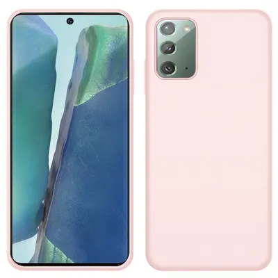 Immagine prodotto di Custodia Galaxy Note 20, custodia in silicone liquido antiurto e antigraffio per Samsung Galaxy Note 20 rosa