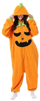 Immagine prodotto di Pigiama in flanella morbida a tema Halloween con cappuccio per bambini