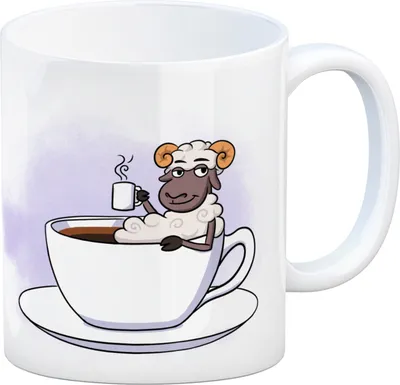 Produktbild von Bock auf Kaffee? Kaffeebecher mit lustigem Schafsbock